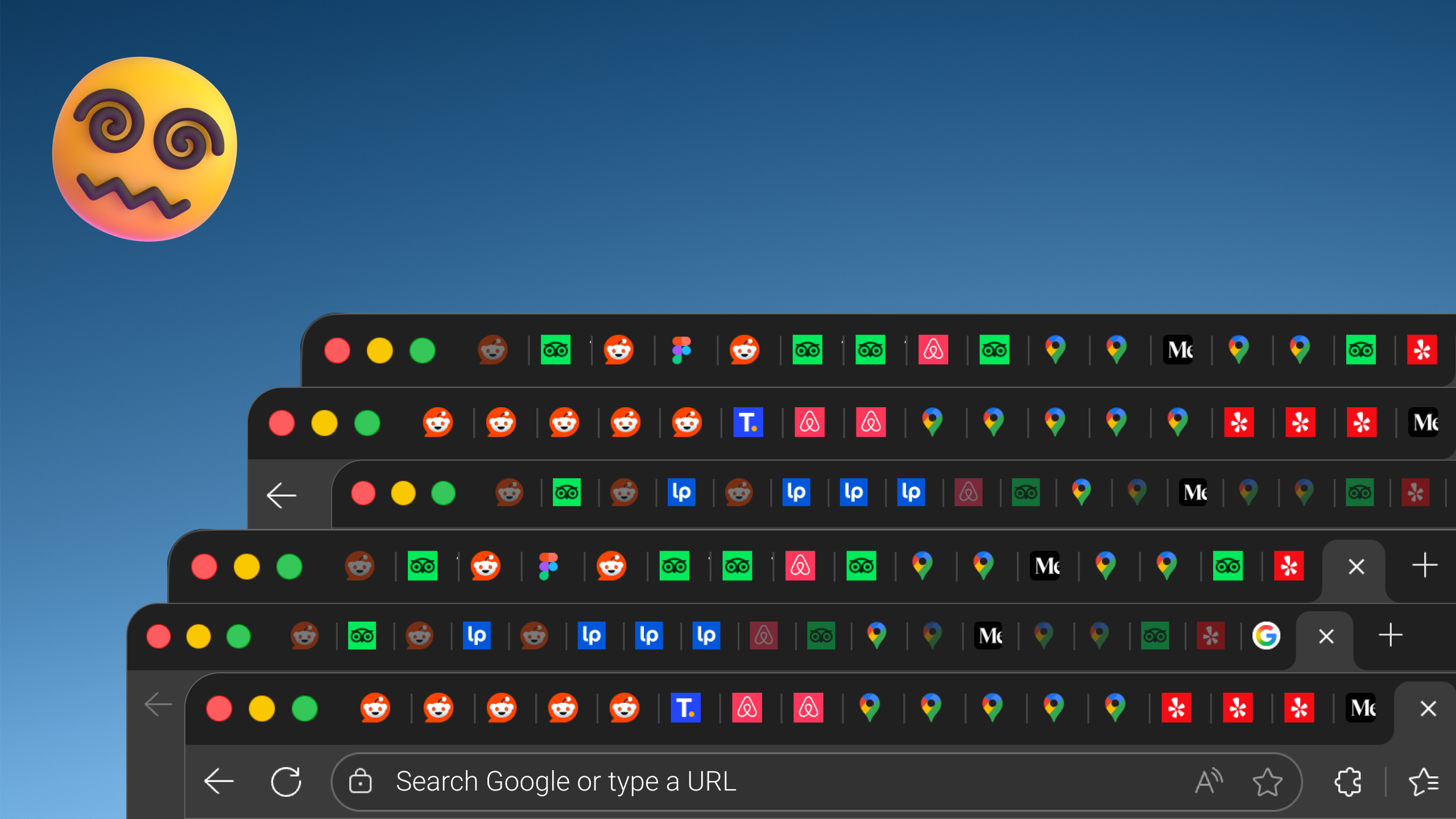 Browser tabs overload problem when collecting travel research